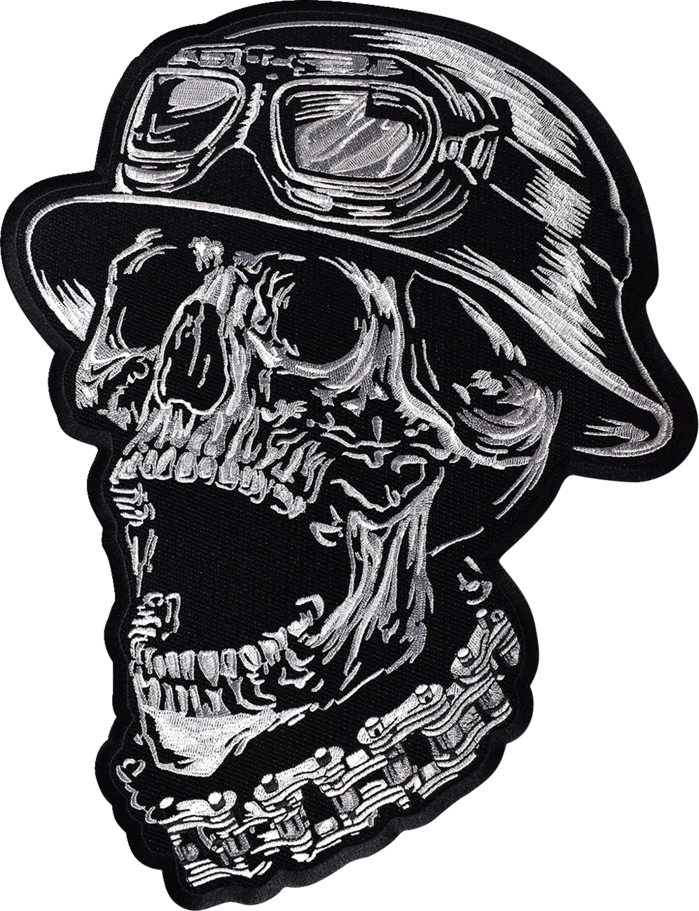 LETHAL THREAT FTW Helmet Skull Embroidered Patch - Large 2840-0183