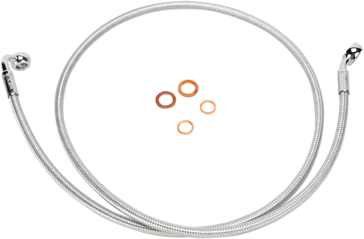 MAGNUM SHIELDING E-Z Align Braided Single Disc Front Brake Line