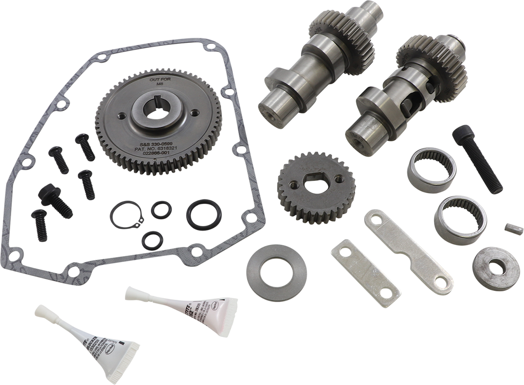 S&S CYCLE 570 Easy Start Camshaft Kit - Camshaft Kit / Easy Start / 570 Chain Drive / Twin Cam '07-'17 | Dyna '06 0925-0444