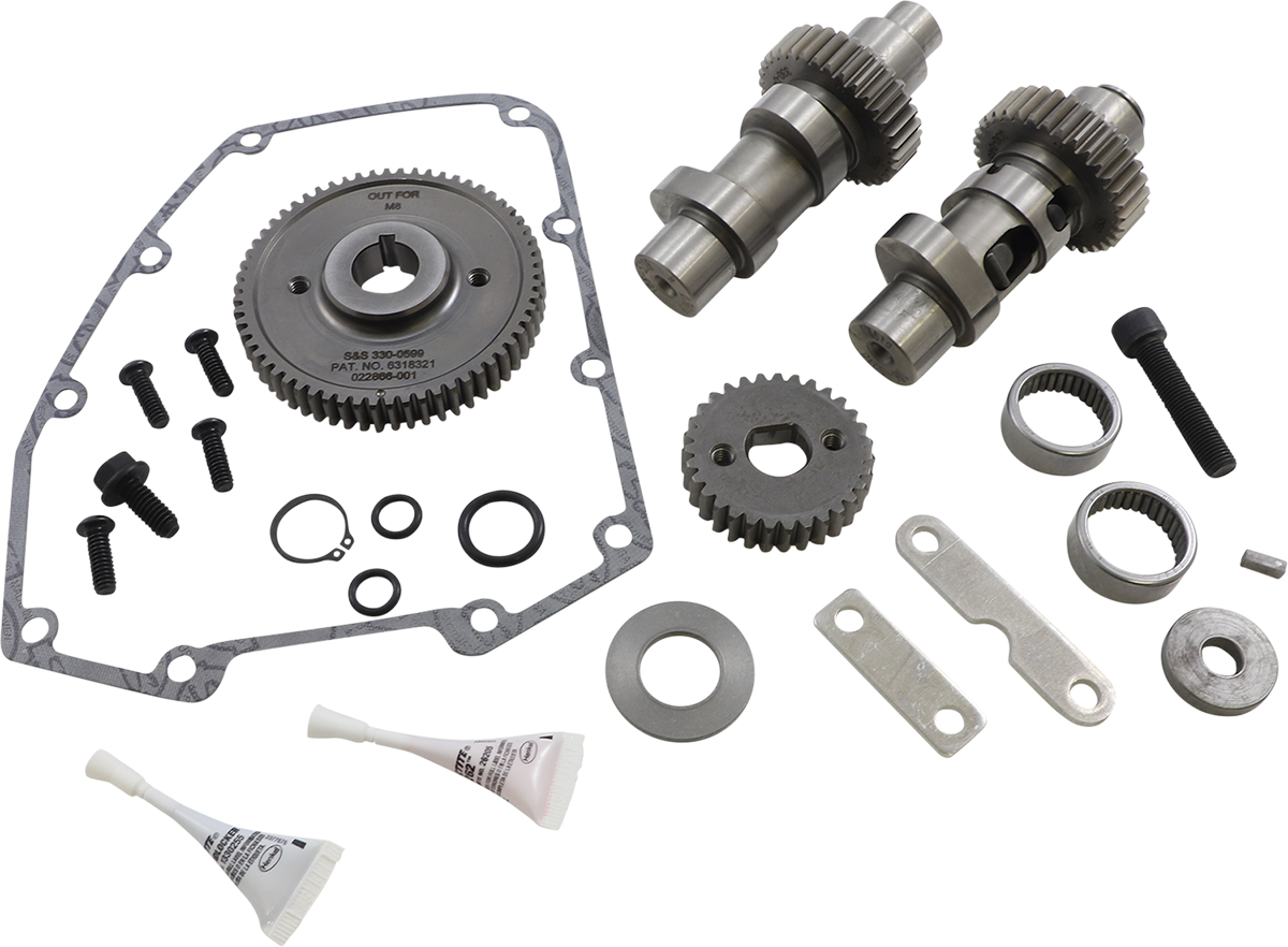 S&S CYCLE 570 Easy Start Camshaft Kit - Camshaft Kit / Easy Start / 570 Chain Drive / Twin Cam '07-'17 | Dyna '06 0925-0444