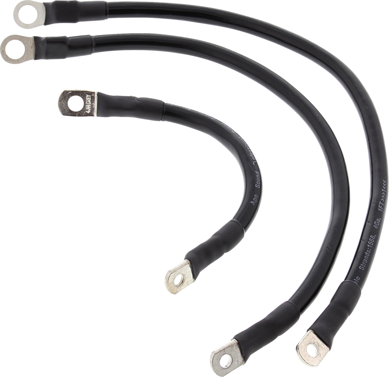 ALL BALLS Battery Cable Kit - Black 2113-0996