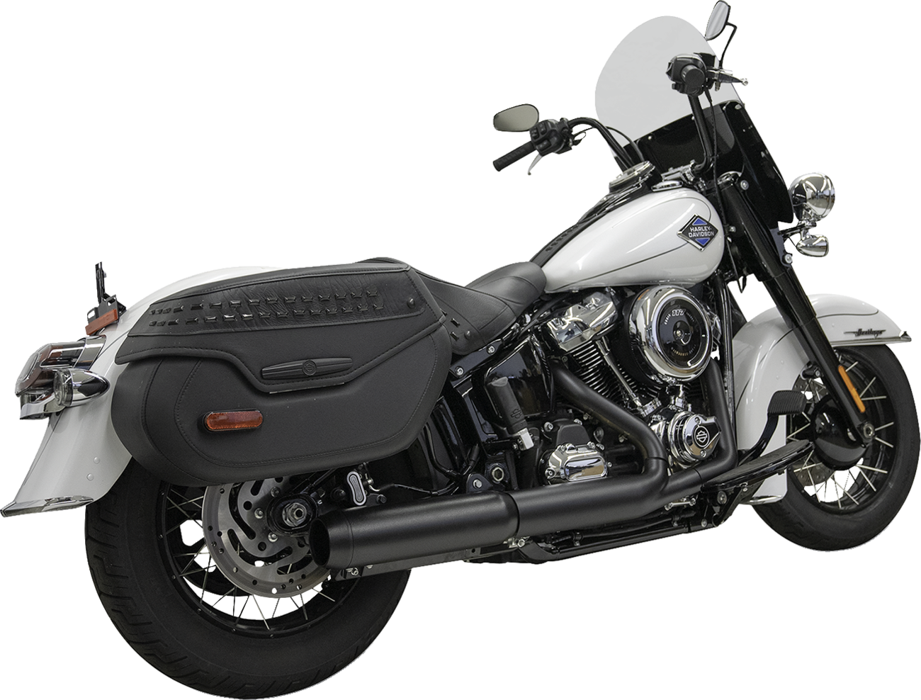 4" Slip-On Muffler with 2-1/2" x 10" Baffle Core - Black - 49-State