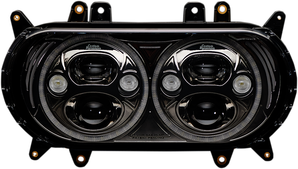 CUSTOM DYNAMICS Headlight - Black / FLTR 2001-1544
