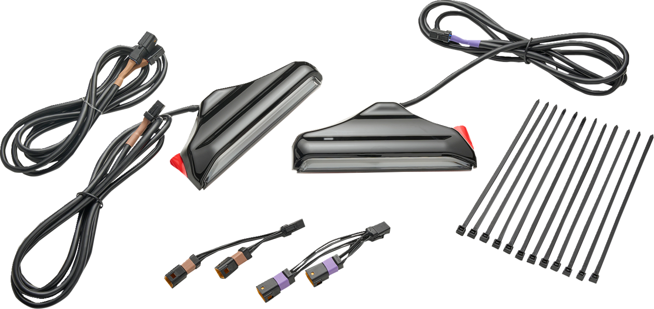 CIRO Fork Lights with Lightstrike Compatibility - Black / '24-'25 FLHX/FLHXU/FLTRX 2040-3501