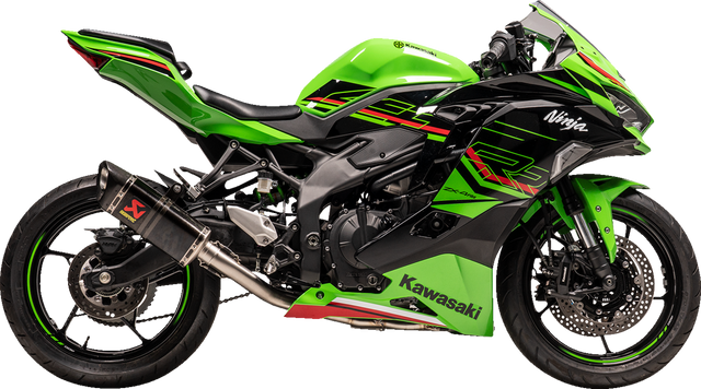 AKRAPOVIC Racing Line Exhaust System - Carbon Fiber S-K2R3-APC - Kawasaki Ninja ZX-25R 2020-2026; Kawasaki Ninja ZX-4R 2023-2026