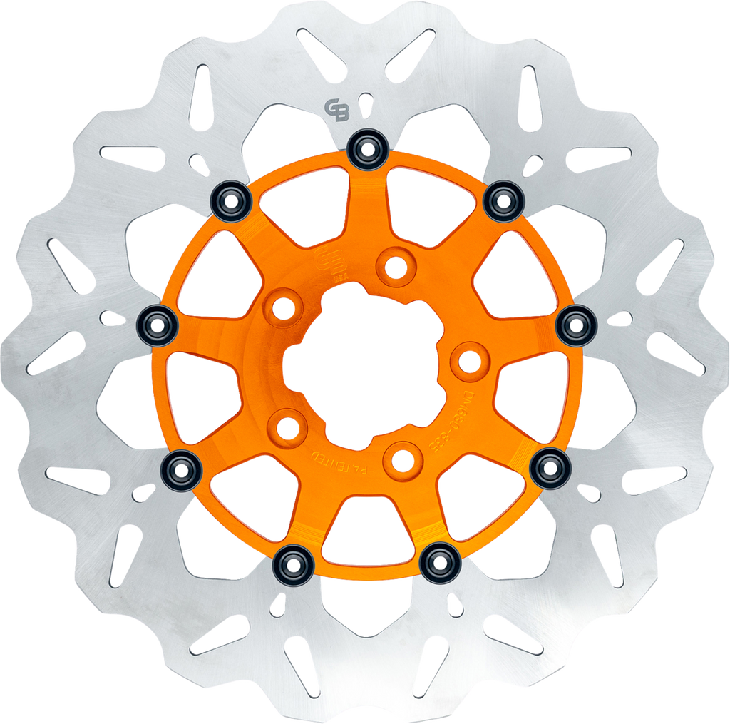GBRAKES Wave® Brake Rotors - Brake Rotor / Rear / Orange 1710-4942