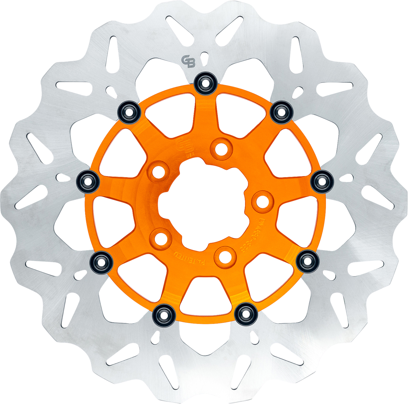 GBRAKES Wave® Brake Rotors - Brake Rotor / Rear / Orange 1710-4942