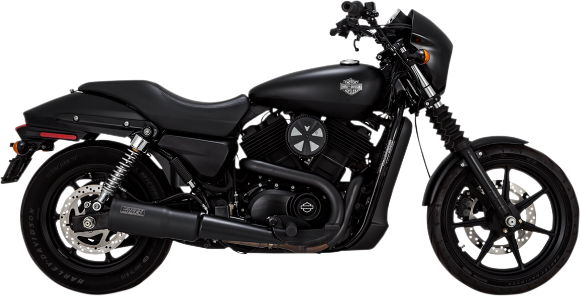 Vance & Hines Harley-Davidson 17-20 Street Rod Hi-Output Slip-On Black Slip-On Exhaust