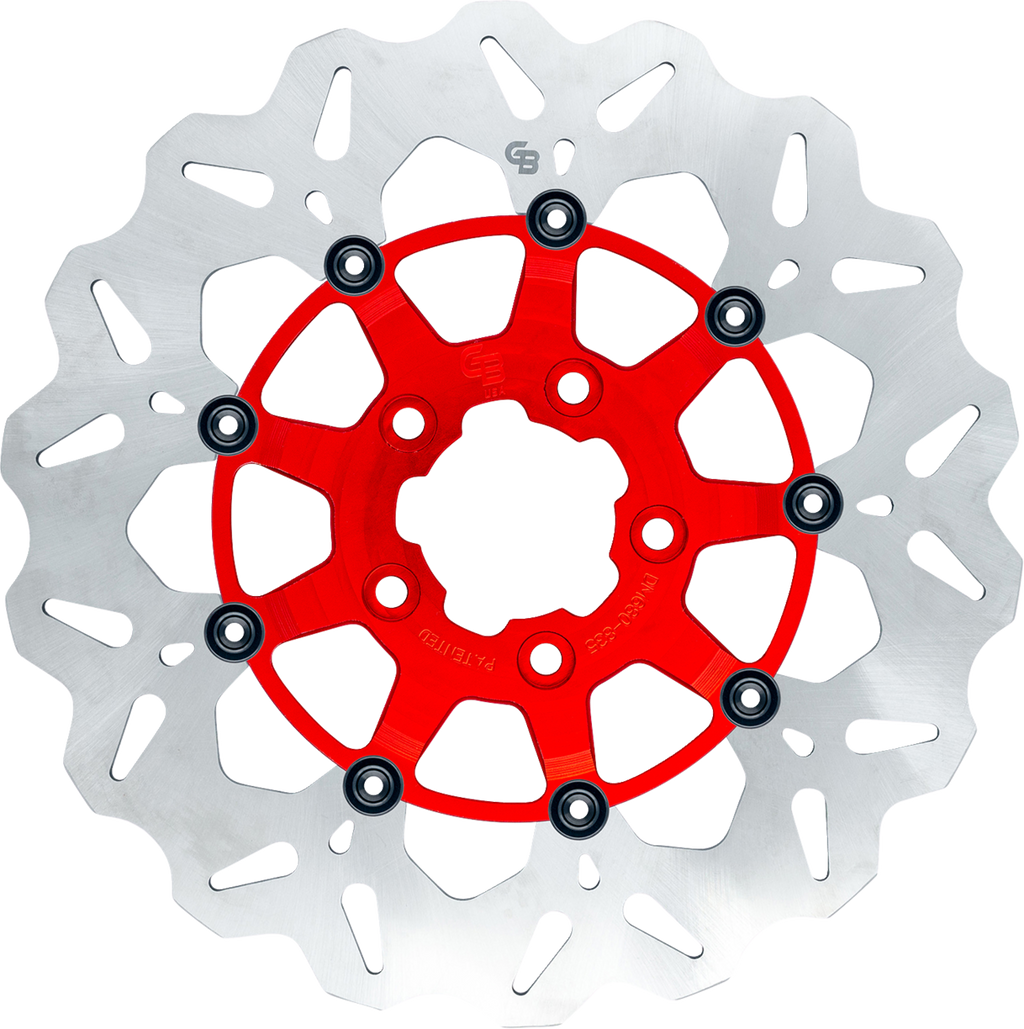 GBRAKES Wave® Brake Rotors - Brake Rotor / Rear / Red 1710-4941