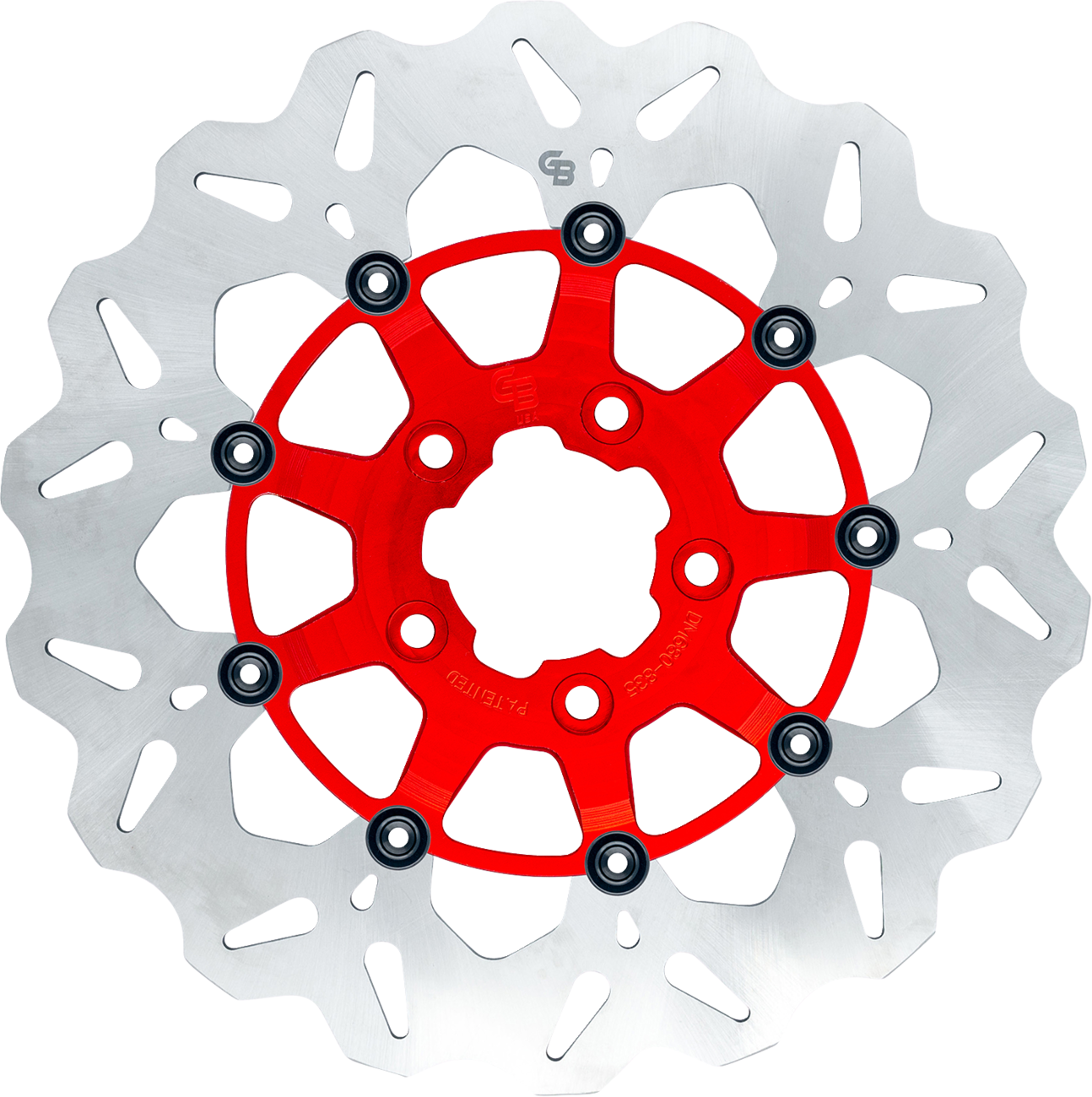 GBRAKES Wave® Brake Rotors - Brake Rotor / Rear / Red 1710-4941
