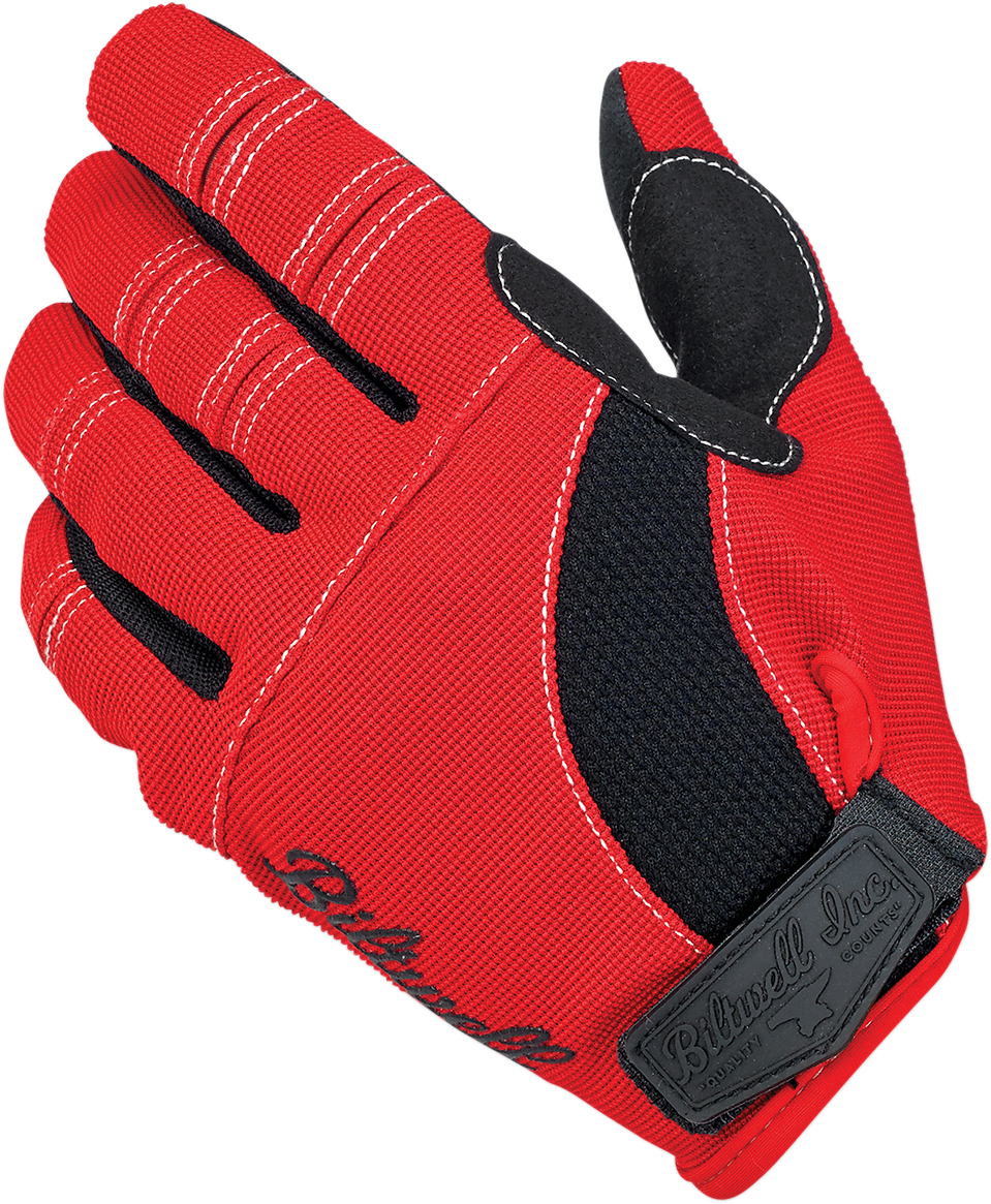 BILTWELL Moto Gloves - Red/Black/White / 2XL 3301-3315