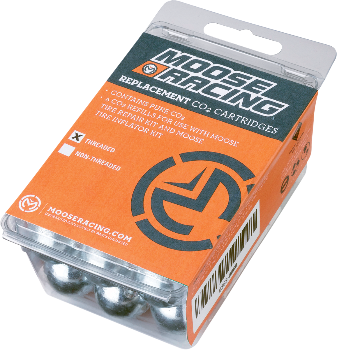 MOOSE OFFROAD Replacement Co² Cartridges - Cartridge / 16 Gauge Thread / CO2 0363-0060