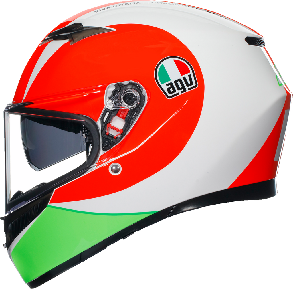 010115482 AGV K3 Rossi Mugello 2018 Helmet