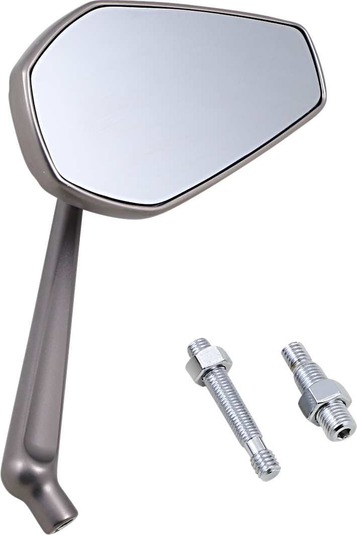 ARLEN NESS Mirror - Mini Stocker / Side View / Oval / Titanium / Left 0640-1444