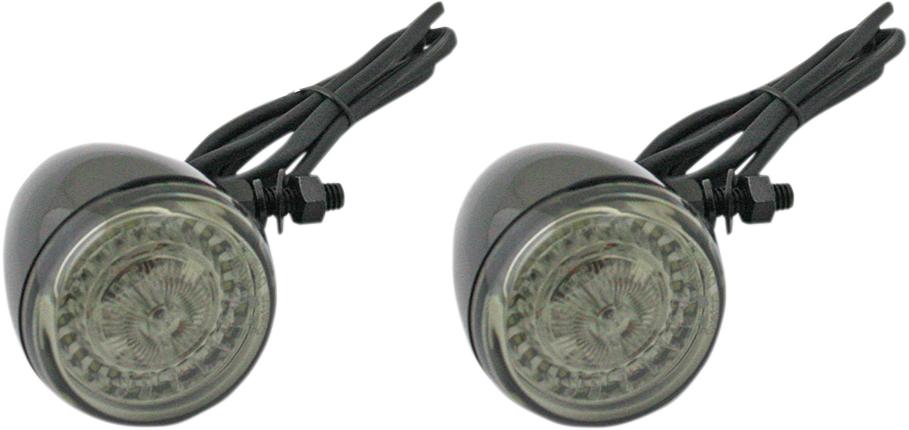 CUSTOM DYNAMICS Front Turn Signal - Universal / Black 2020-1796