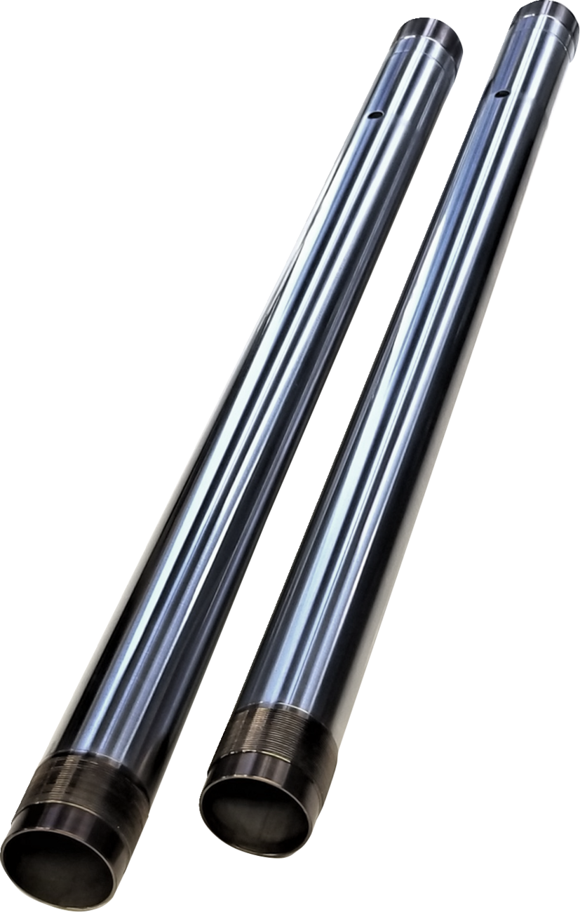 CUSTOM CYCLE ENGINEERING Fork Tubes - 43 mm / Standard Length / Ultra Chrome / Inverted 0404-0573