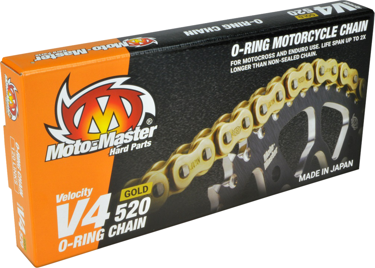 MOTO-MASTER V4 520 Drive Chain - V4 520 / Drive Chain / 120 Links / Gold 1222-0626