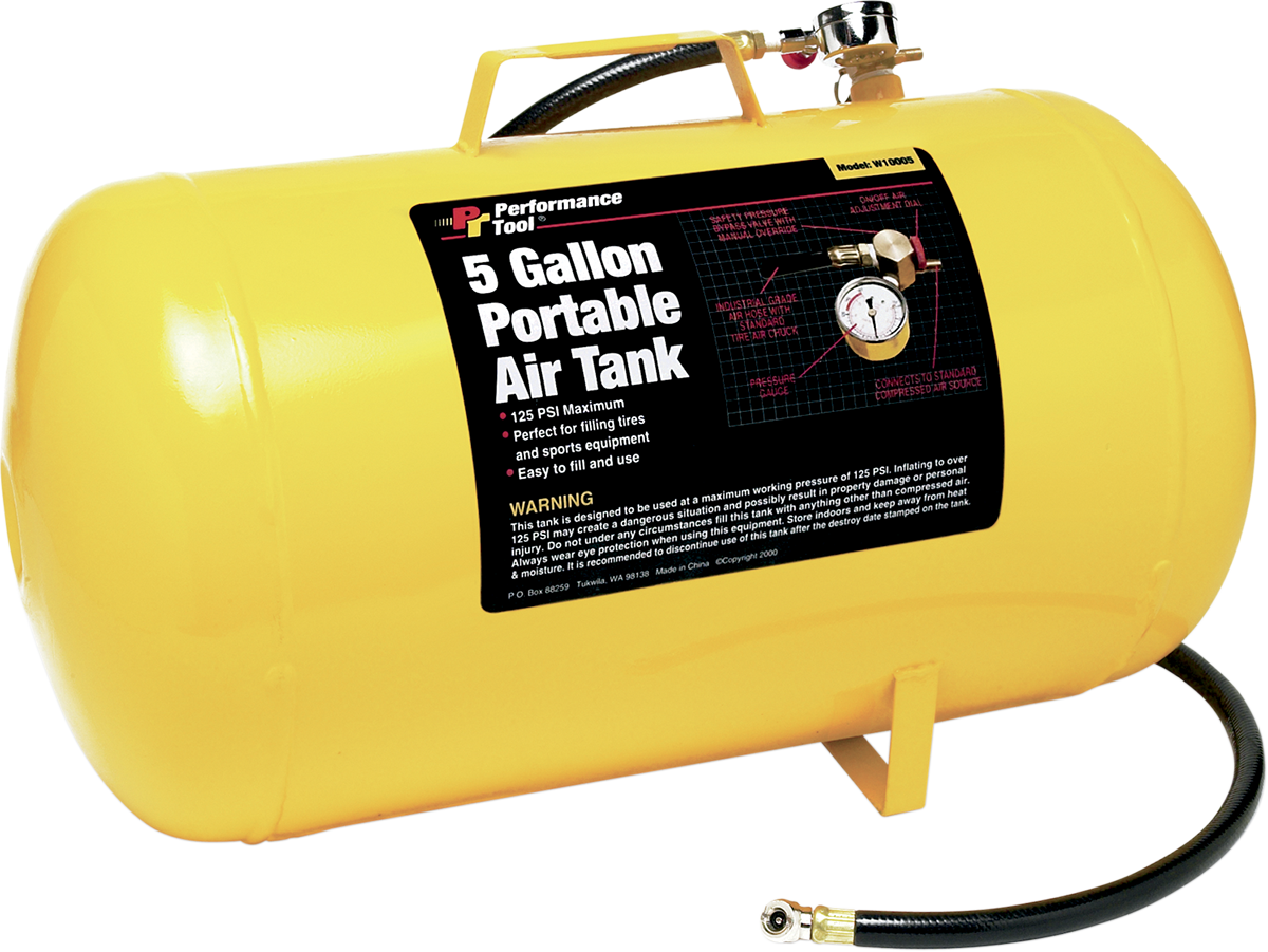 PERFORMANCE TOOL 5-Gallon Air Tank - Air Tank Portable 0363-0051