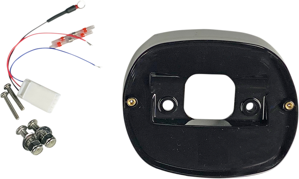 CUSTOM DYNAMICS Taillight Baseplate - Black 2010-1418