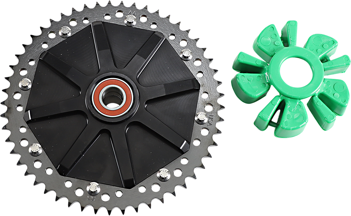 ALLOY ART Cush Drive Sprocket - Black / 53 Tooth 1210-2511