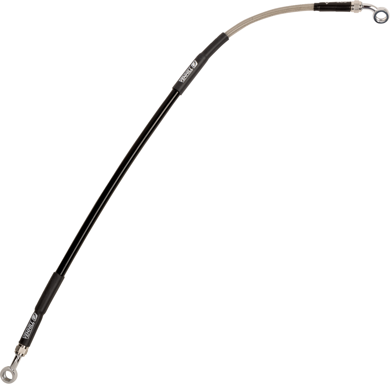 MOOSE OFFROAD Stainless Steel Braided Brake Line - Brake Line / Stainless Steel 1741-6808