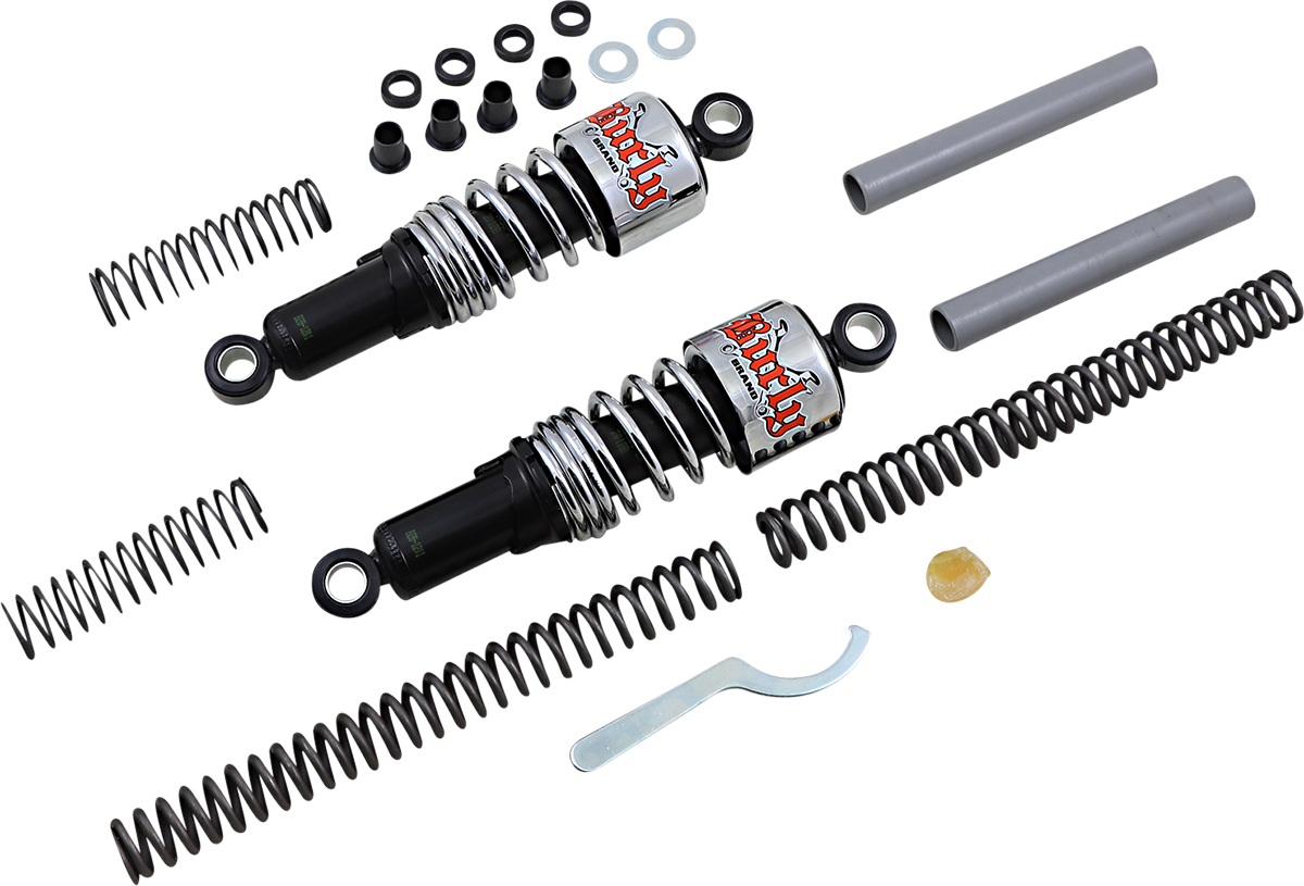 BURLY BRAND Suspension Kit - Slammer / Chrome / '04 / '15 XL 1310-0392