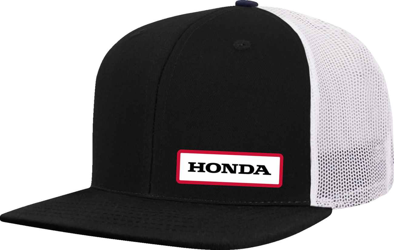 HONDA APPAREL Honda Wing Trucker Hat - Black/White 2501-4470