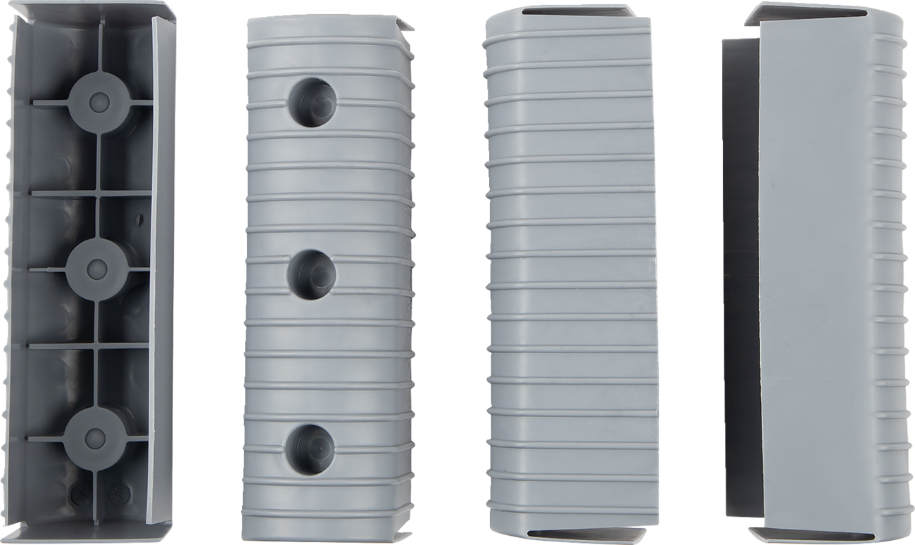 CALIBER Bunk Wrap Endcap - 2"x6" / Gray / 4 Pack 3902-0275