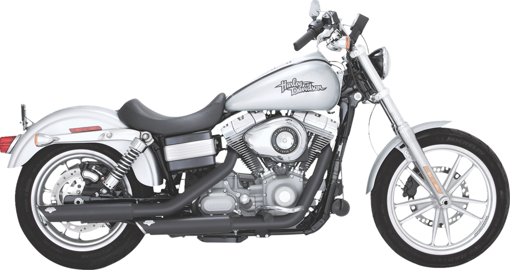 3" Twin Slash Slip-On Mufflers - Black