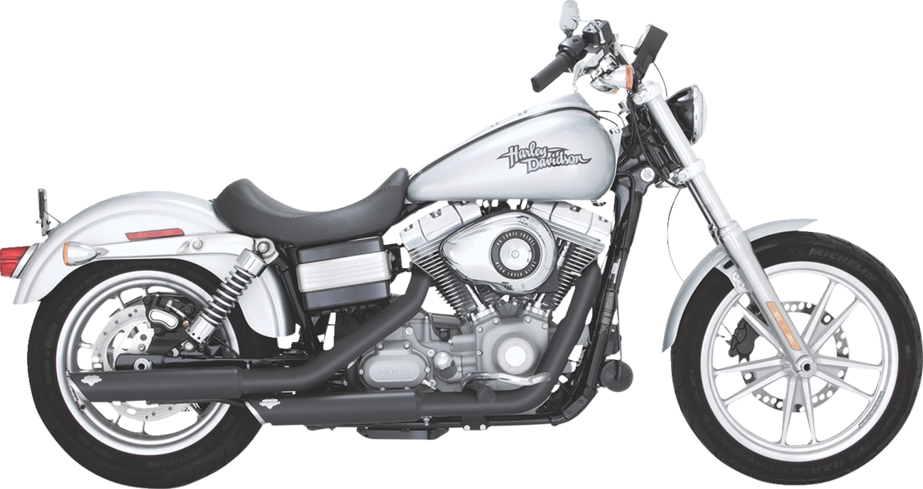 3" Twin Slash Slip-On Mufflers - Black