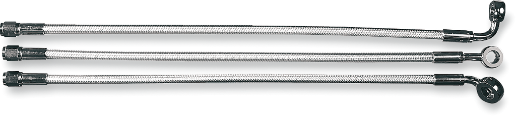 MAGNUM SHIELDING Alternate Length Designer Series Braided Non-ABS Front Upper Brake Line Kit