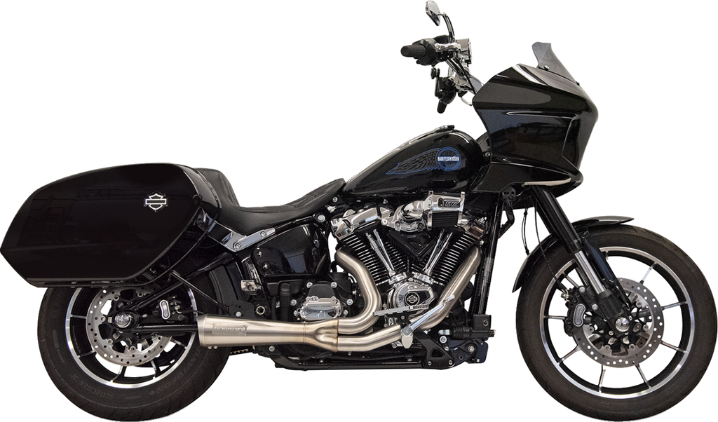 2-into-1 Ripper Exhaust System with Megaphone Muffler - Stainless - 49-State - M8 Softail