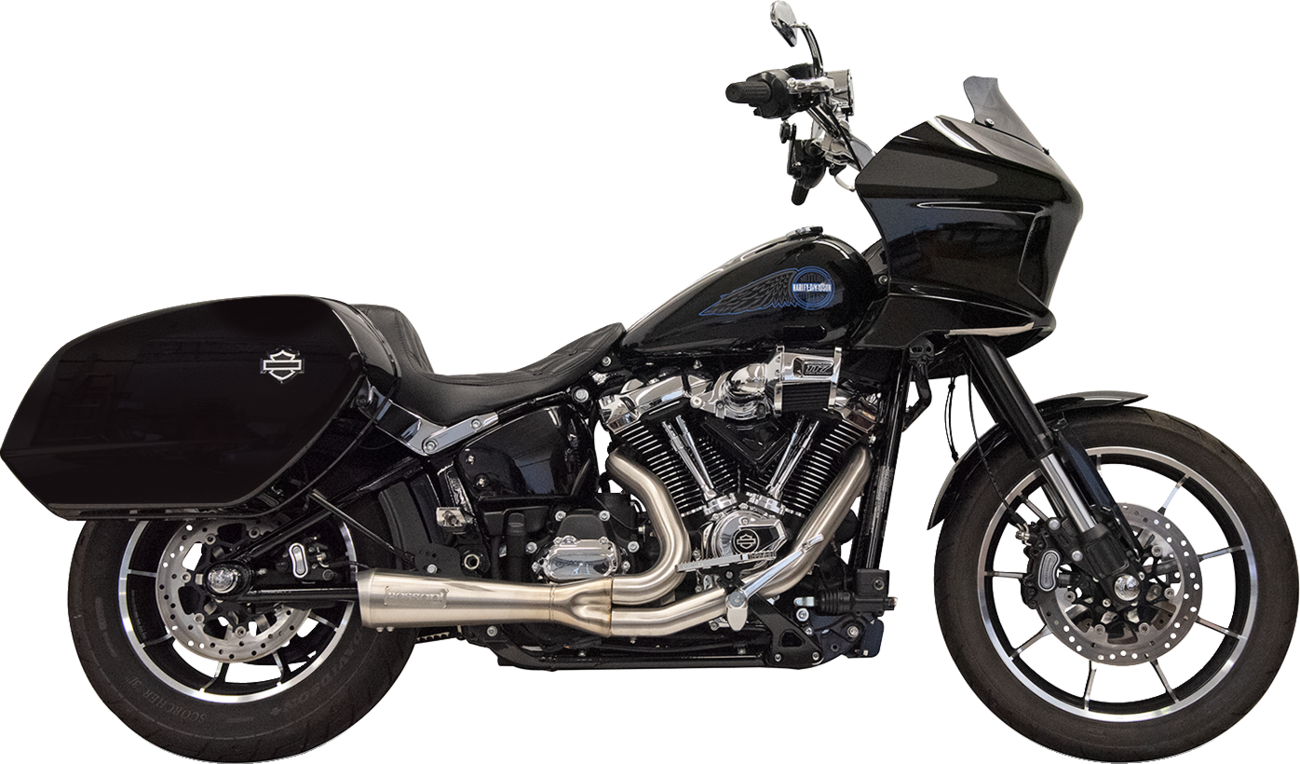 2-into-1 Ripper Exhaust System with Megaphone Muffler - Stainless - 49-State - M8 Softail