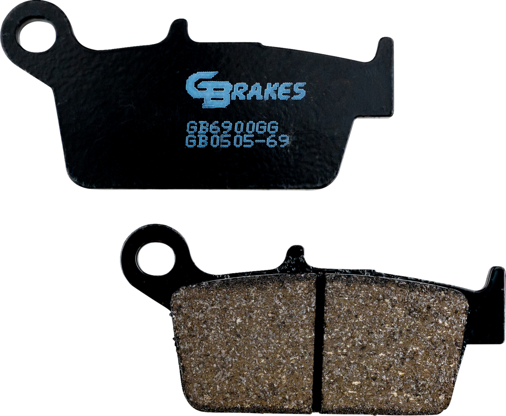 GBRAKES Semi Metallic Brake Pads - Brake Pads / Semi-Metallic/Ceramic / Rear 1721-3728