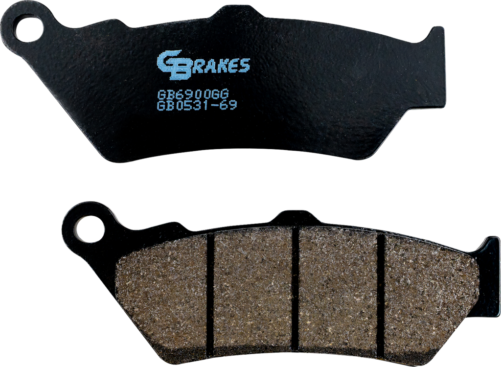 GBRAKES Semi Metallic Brake Pads - Brake Pads / Semi-Metallic/Ceramic / Front/Rear 1721-3734