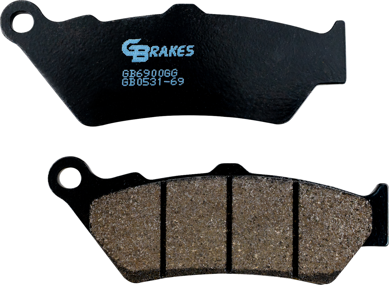 GBRAKES Semi Metallic Brake Pads - Brake Pads / Semi-Metallic/Ceramic / Front/Rear 1721-3734