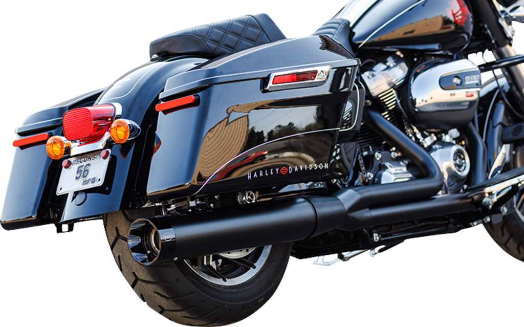 2-into-1 Sidewinder Exhaust System - 50-State - Black - M8 Touring