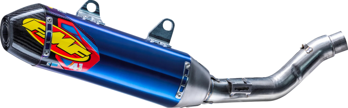 FMF Racing Kawasaki KX450F / KX450X 2024-2026 Factory 4.1 RCT Stainless SL (Slip-On) w/ Carbon End Cap 042403