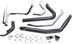 Cobra Powerport Dual Headpipes with Dual Bungs - Black 6253DBRB1