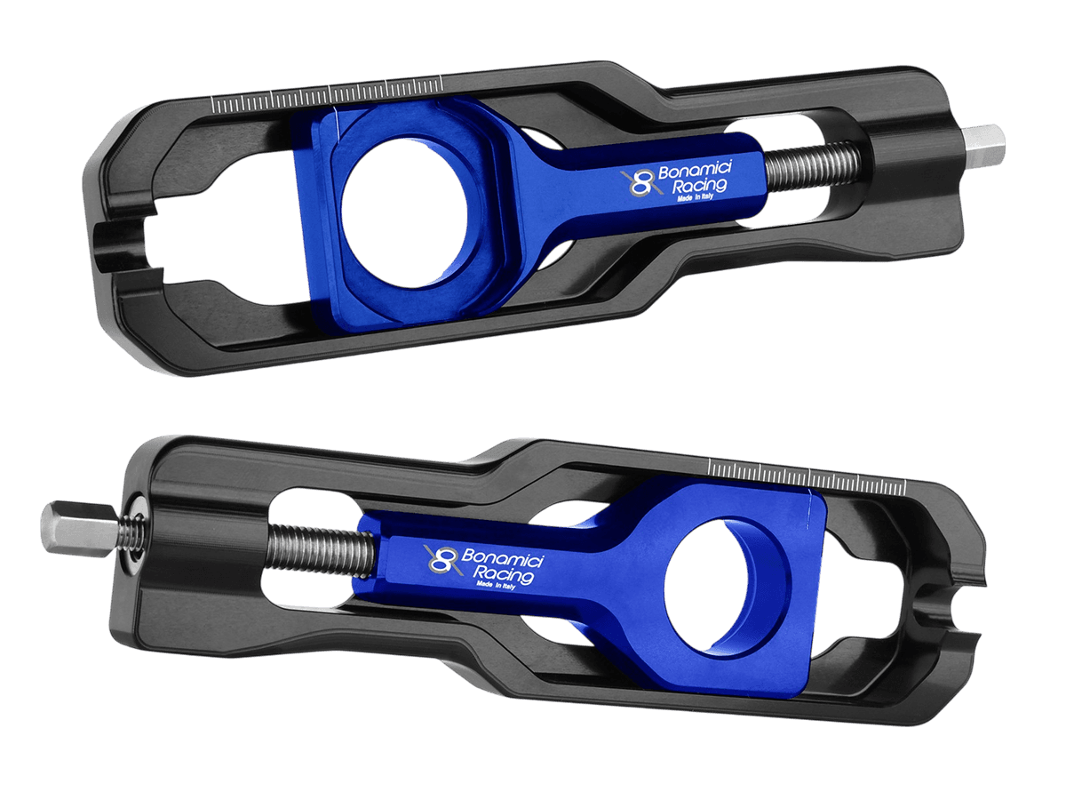 Bonamici Kawasaki Ninja ZX-6R Chain Adjuster (2019+) (Blue)