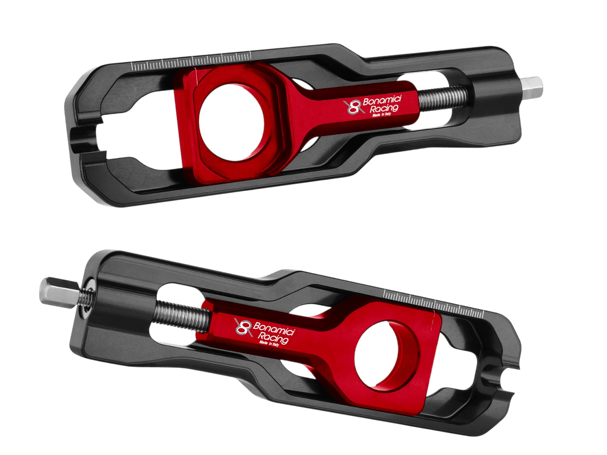 Bonamici Kawasaki Ninja ZX-6R Chain Adjuster (2019+) (Red)