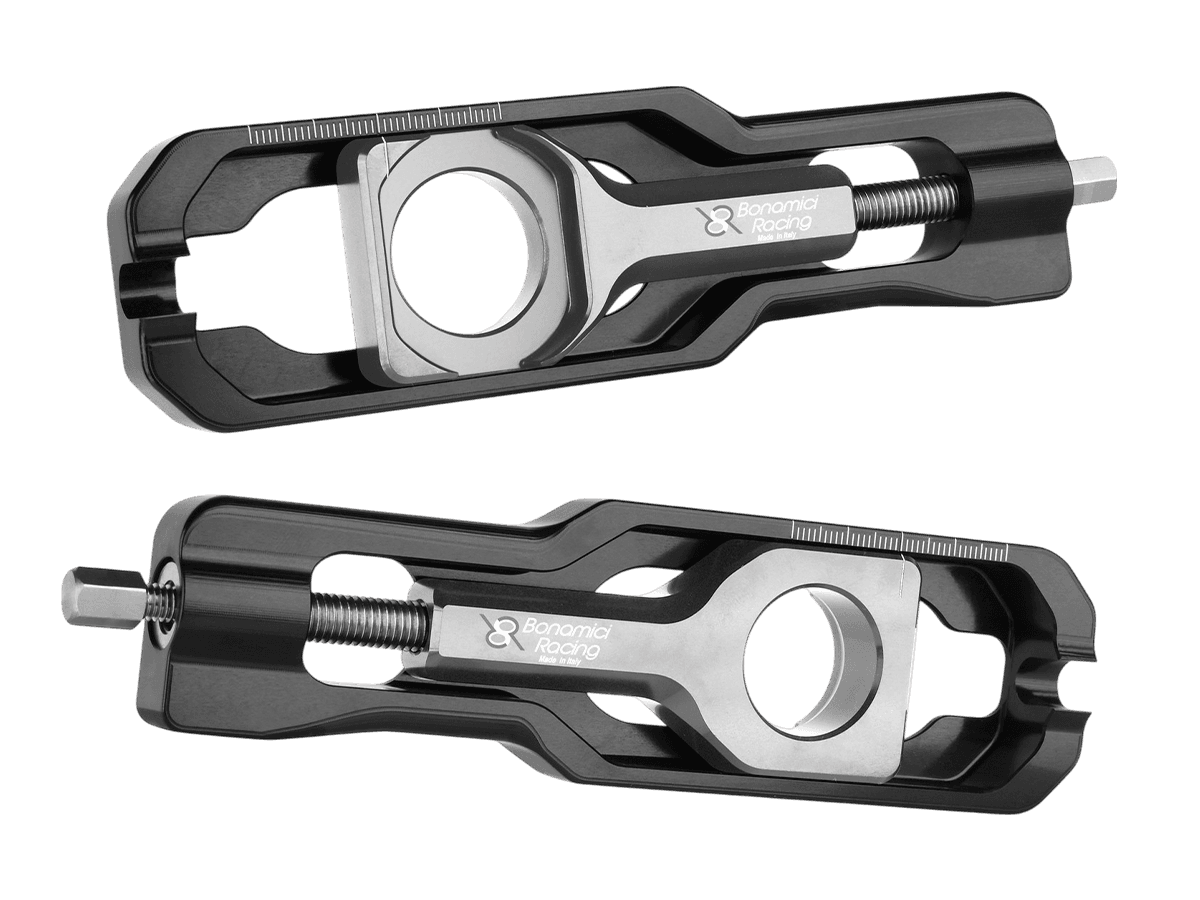 Bonamici Kawasaki Ninja ZX-6R Chain Adjuster (2019+) (Silver)