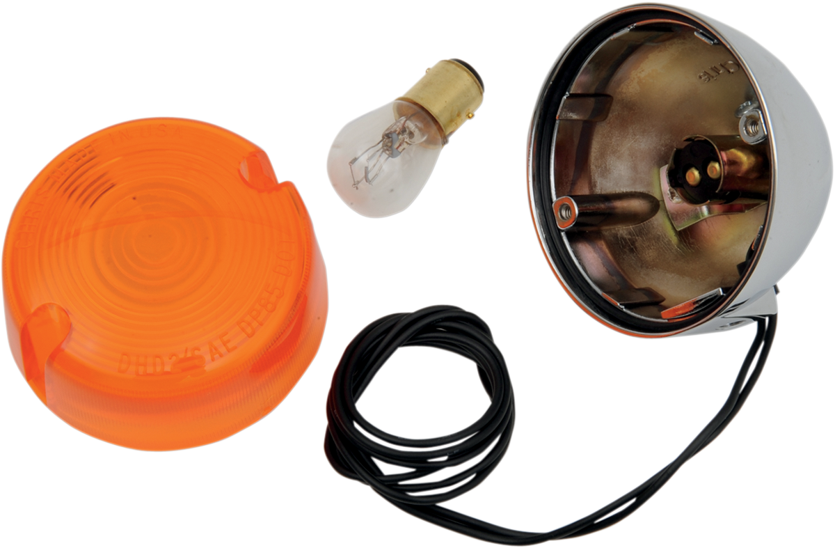 CHRIS PRODUCTS Turn Signal Assembly - Amber / '86-'95 FX/FL/XL CH-0004