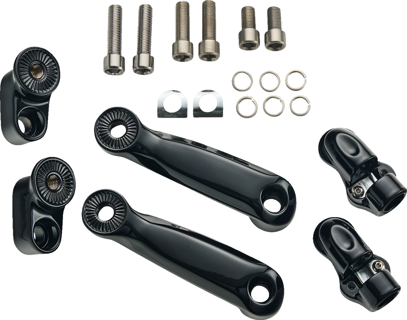 CIRO Adjustable RydeCulture™ Charles Chapa Peg Mounts - Passenger / Black / Indian 1620-2518