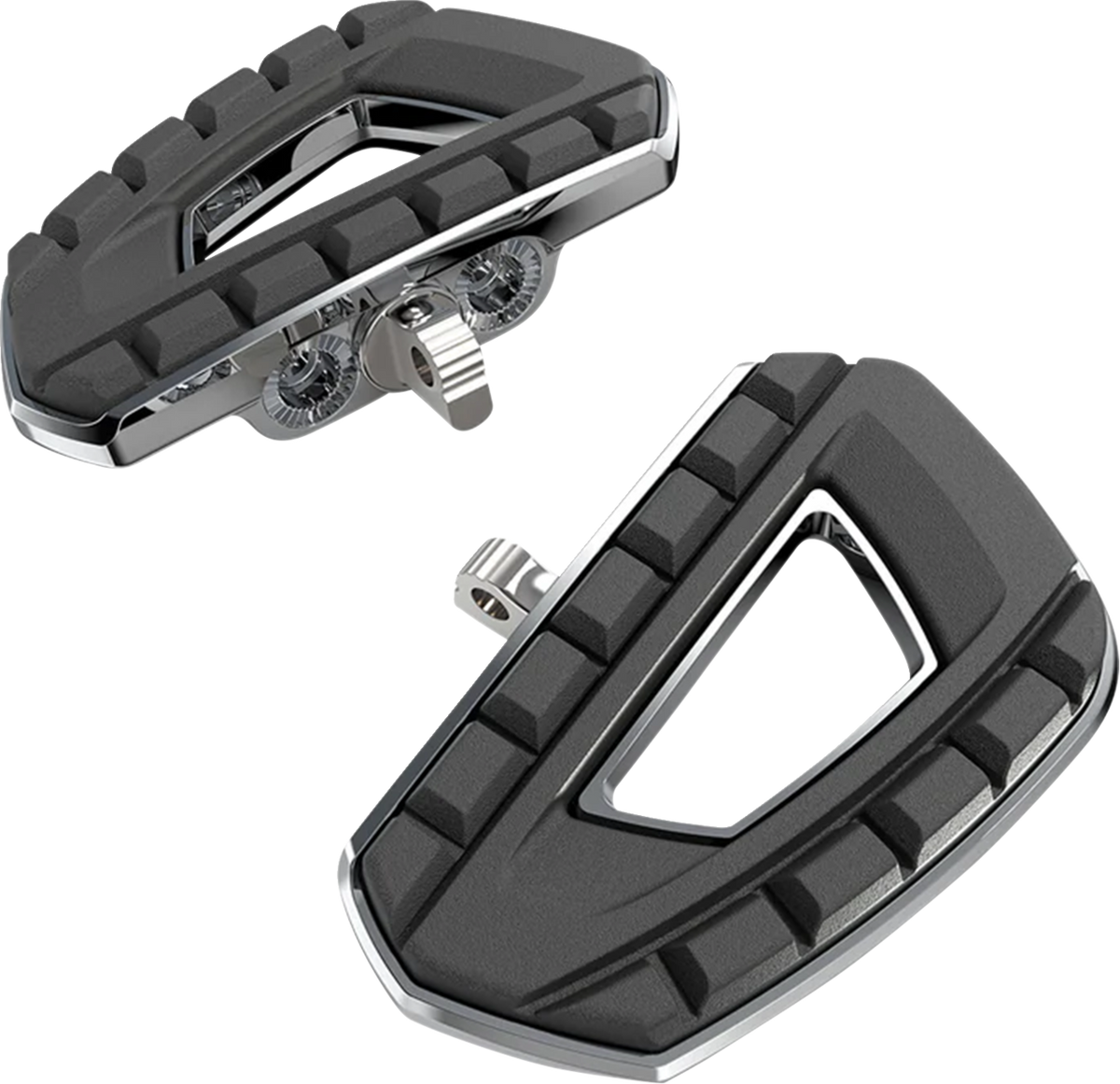CIRO Chicane™ Mini Floorboards - with HD Adapters / Chrome 1621-1257
