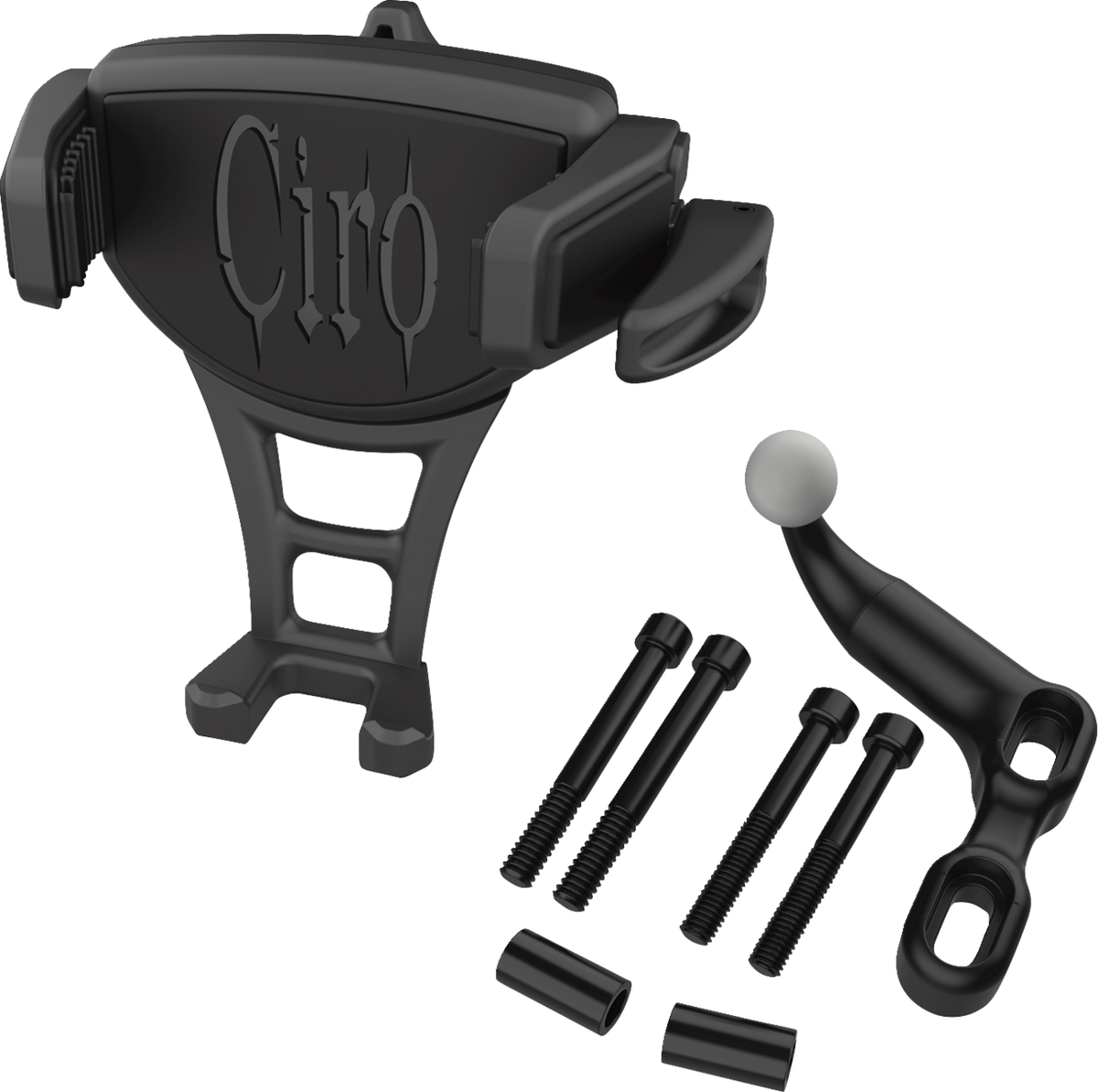 CIRO Constrictor Phone Holder - Black / Black Offset Perch Mount 0636-0571