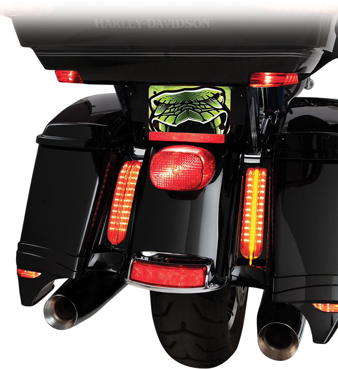 CIRO Filler Panel Light - Clear Lens / Red/Amber LEDs / Black 2040-1822