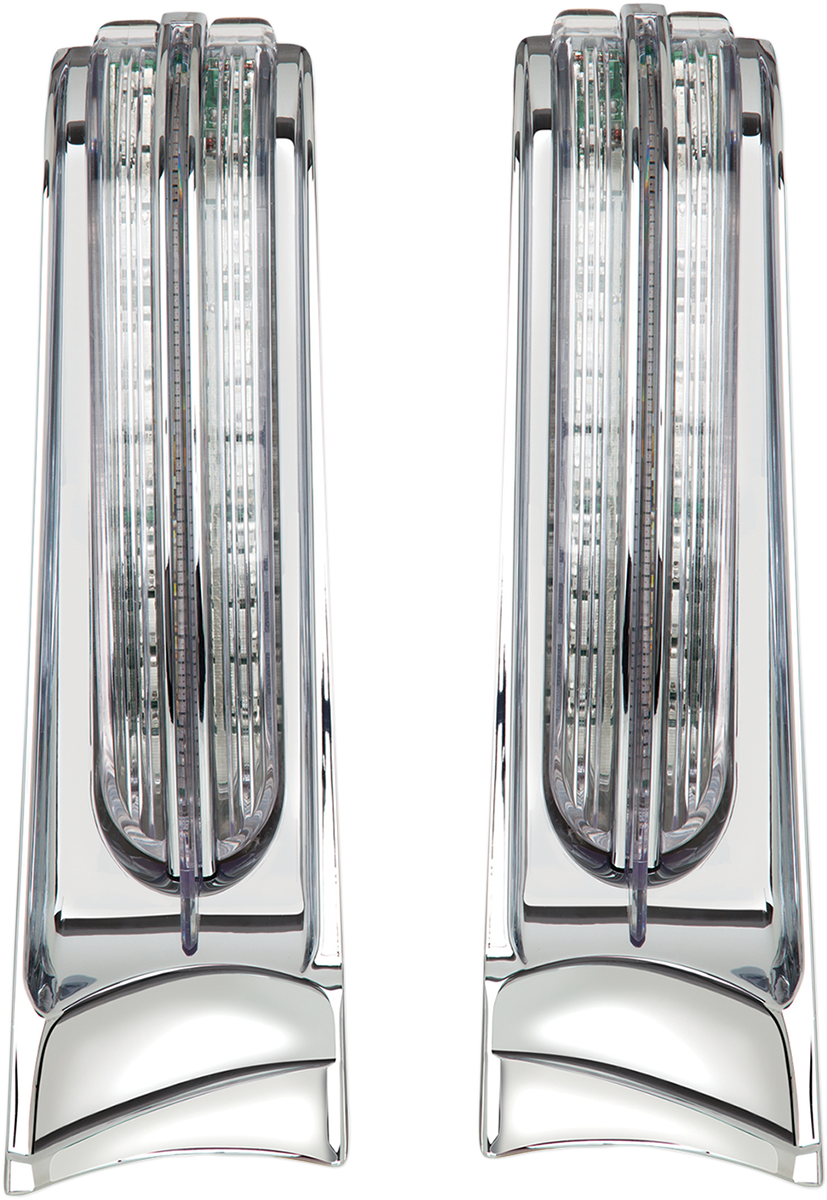 CIRO Filler Panel Light - Clear Lens / Red/Amber LEDs / Chrome 2040-1821