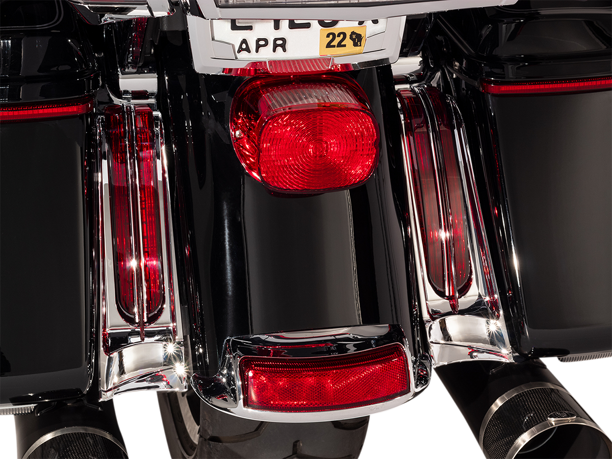 CIRO Filler Panel Light - Red Lens / Red LEDs / Chrome 2040-2675