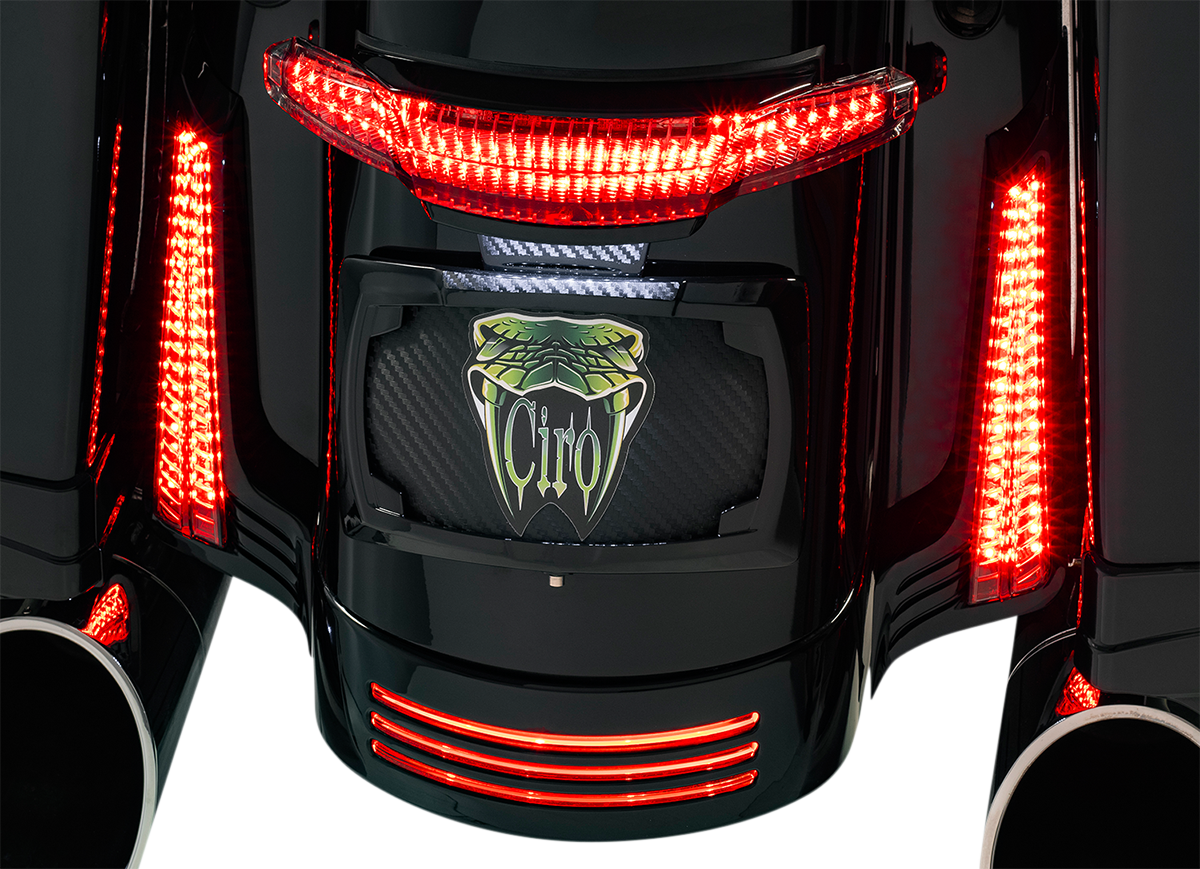 CIRO Filler Panel Light - Smoke Lens / Red LEDs / Black 2040-2668
